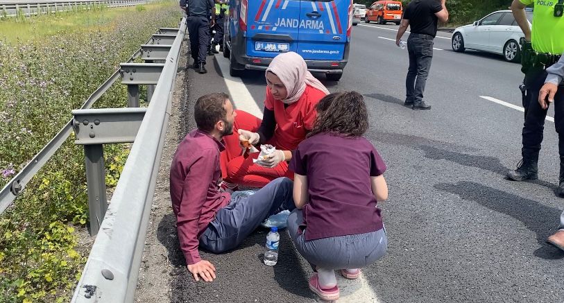 Anadolu Otoyolunda zincirleme kaza 3 yaralı