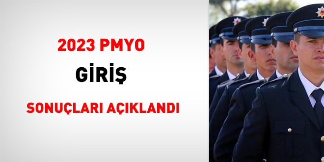 2023 yılı PMYO sonuçları açıklandı