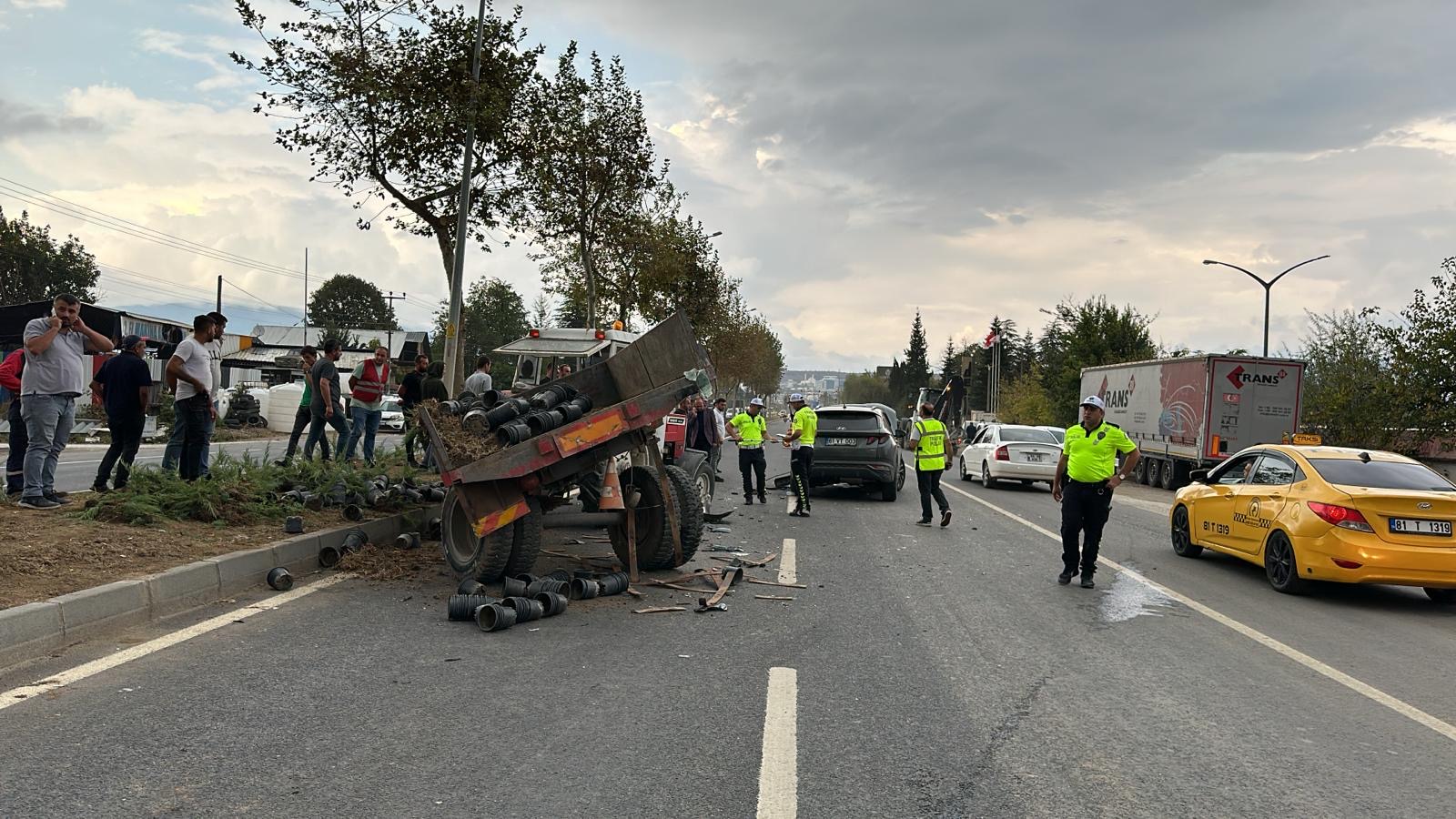 Düzce Akçakoca yolunda kaza 6 yaralı