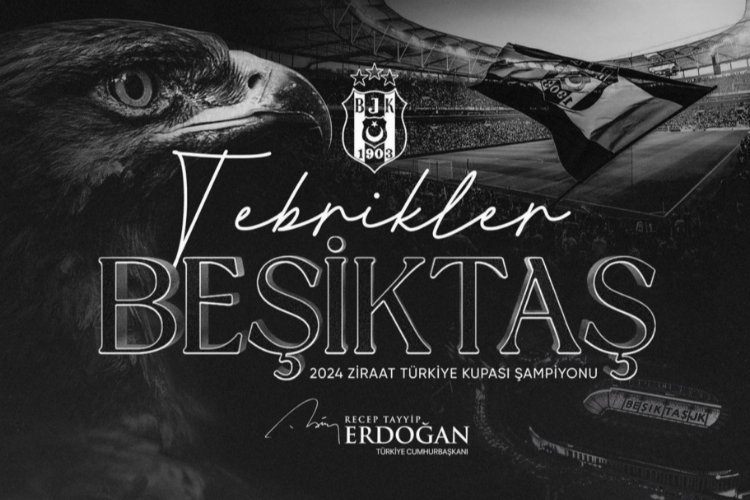 Erdoğan’dan şampiyon Beşiktaş’a kutlama