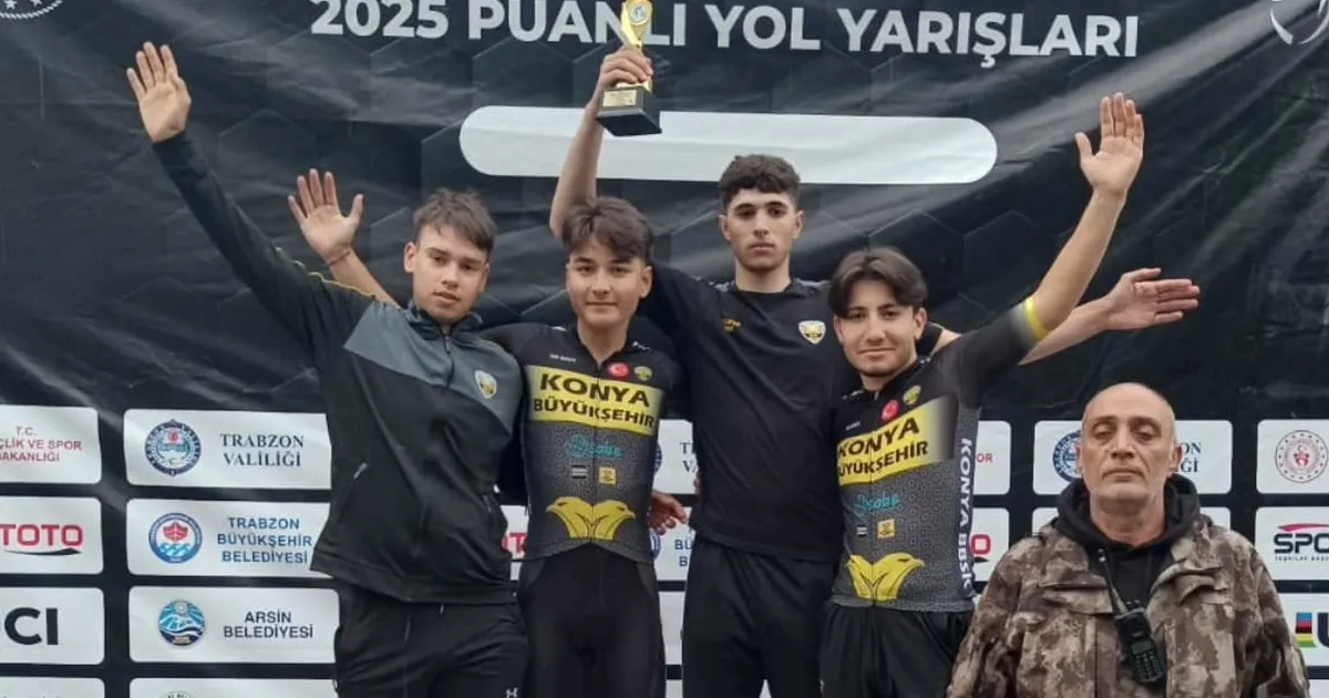 Konya Belediyespor bisiklet takımı Trabzon’da 4 madalya kazandı