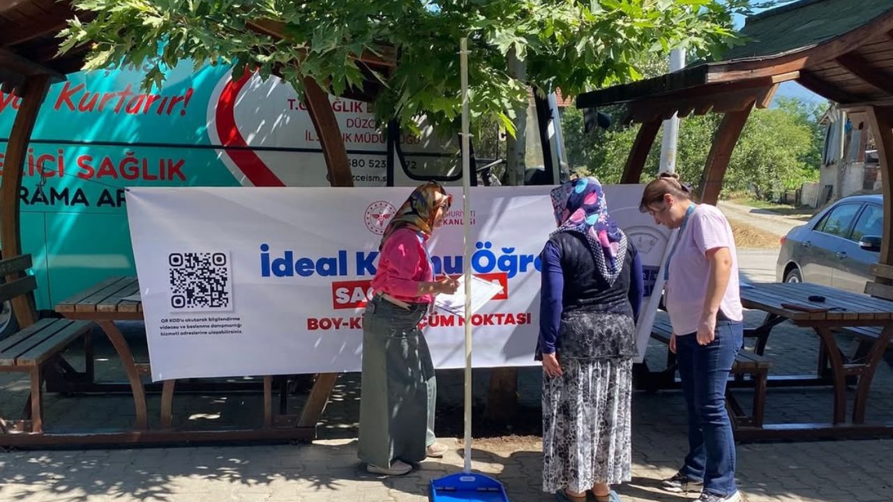 GÜMÜŞOVA’DA SAĞLIK SEFERBERLİĞİ “İDEAL KİLONU ÖĞREN, SAĞLIKLI YAŞA” KAMPANYASINA YOĞUN İLGİ