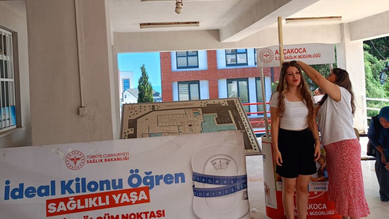 AKÇAKOCA’DA ”İDEAL KİLONU ÖĞREN, SAĞLIKLI YAŞA” PROJESİ