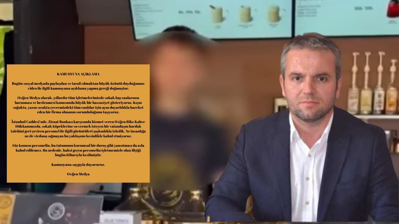 OLAY SONRASI İŞLETME AÇIKLAMA YAPTI; PERSONELİN İLİŞİĞİ KESİLDİ