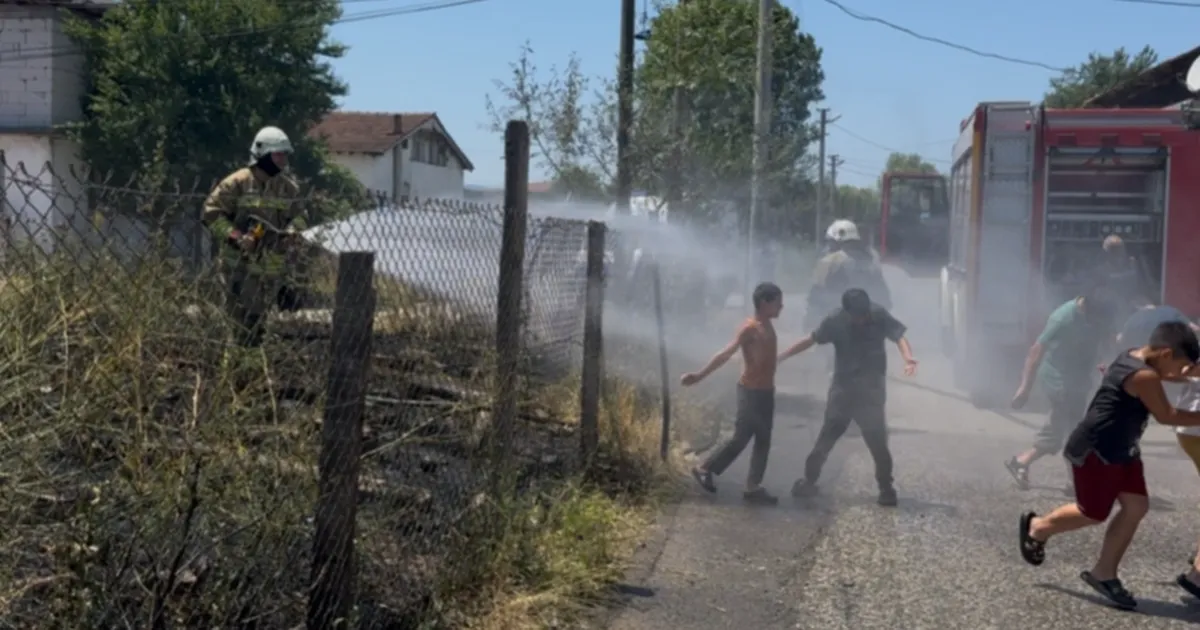 Düzce’de korkutan yangın! Alevler bahçede başladı