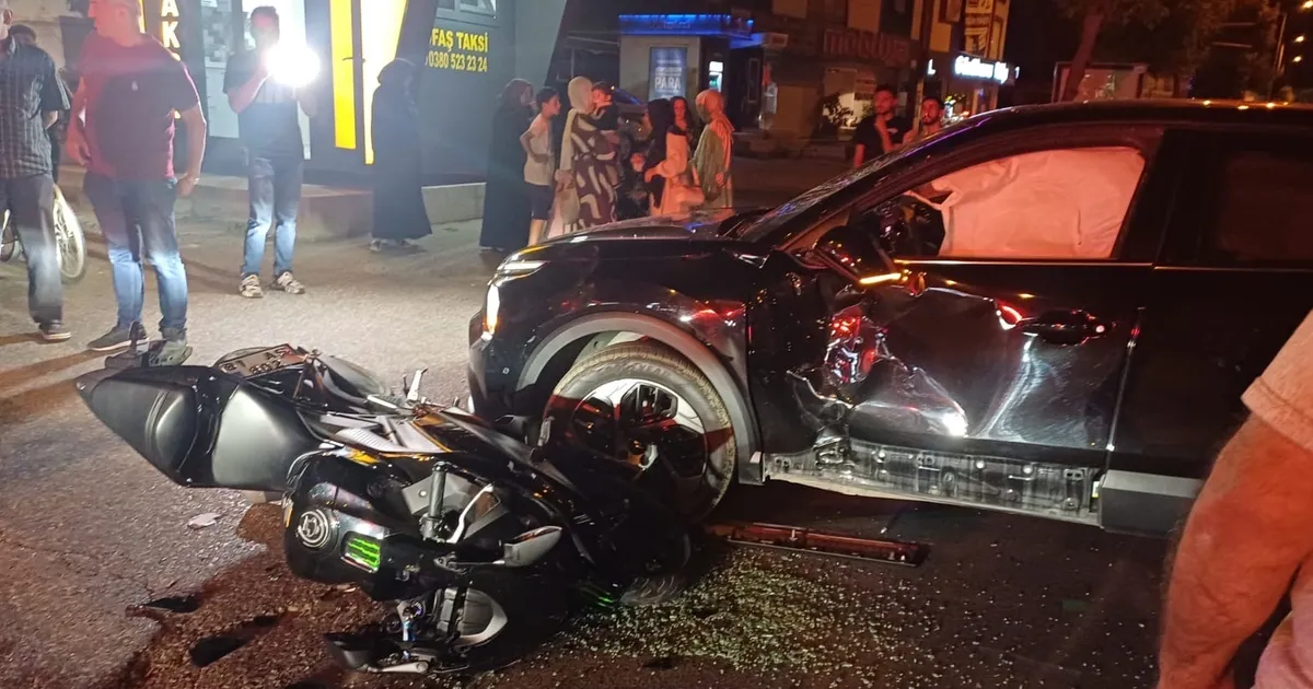 Düzce’de otomobil ile motosiklet çarpıştı: 1 yaralı