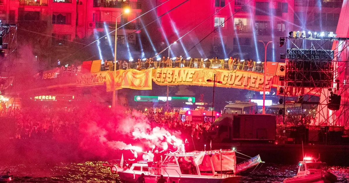 Göztepe’nin 100. yılında gökyüzü sarı-kırmızı