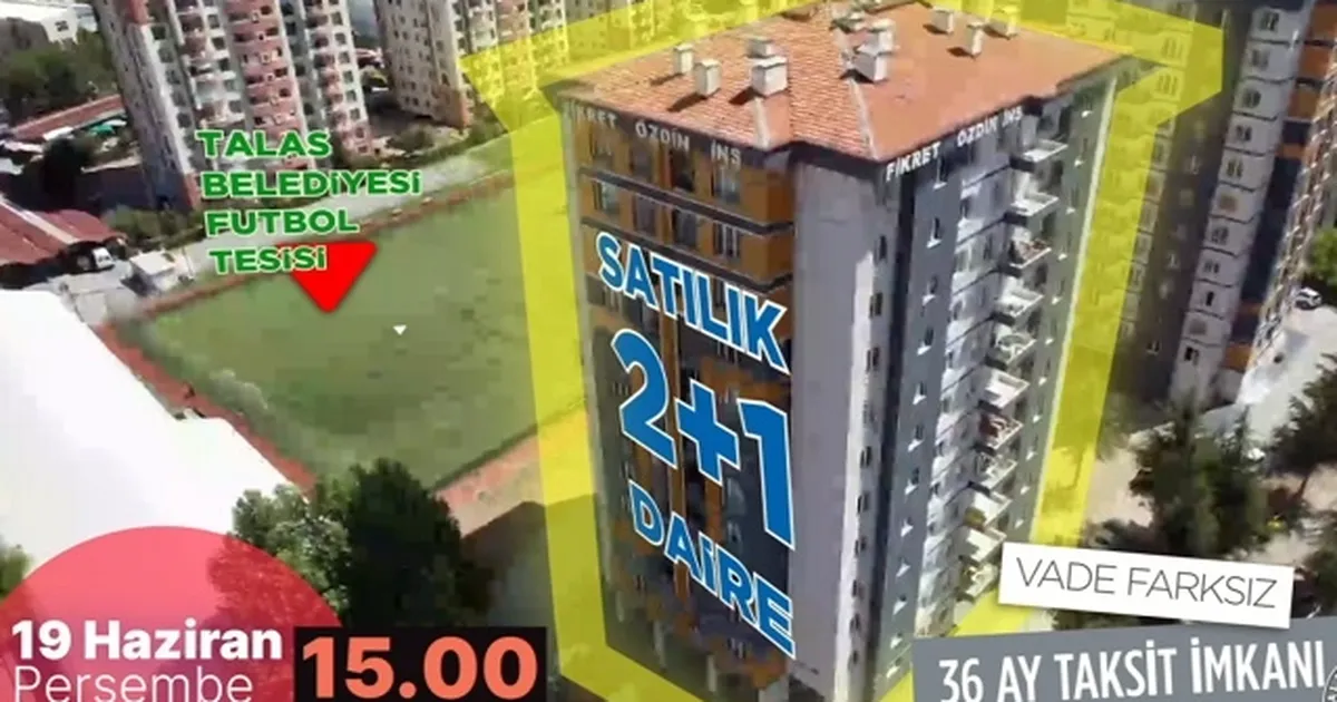 Kayseri Talas’tan taksitli yatırım fırsatı