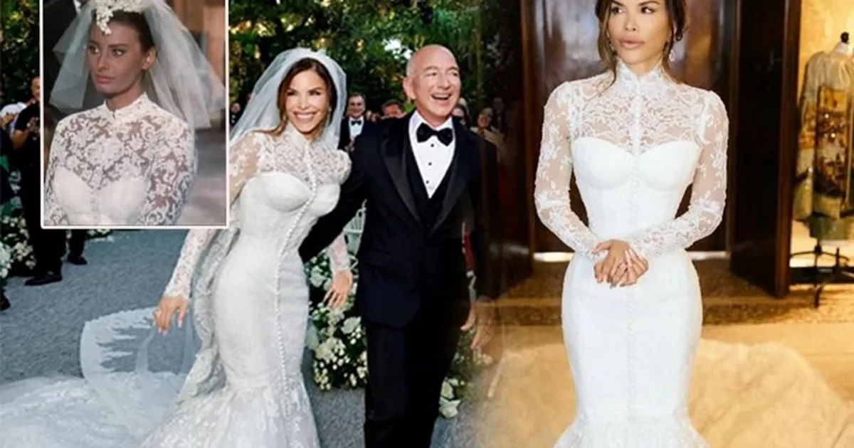 Lauren Sanchez’in gelinliğinin yapımı 900 saat sürdü!
