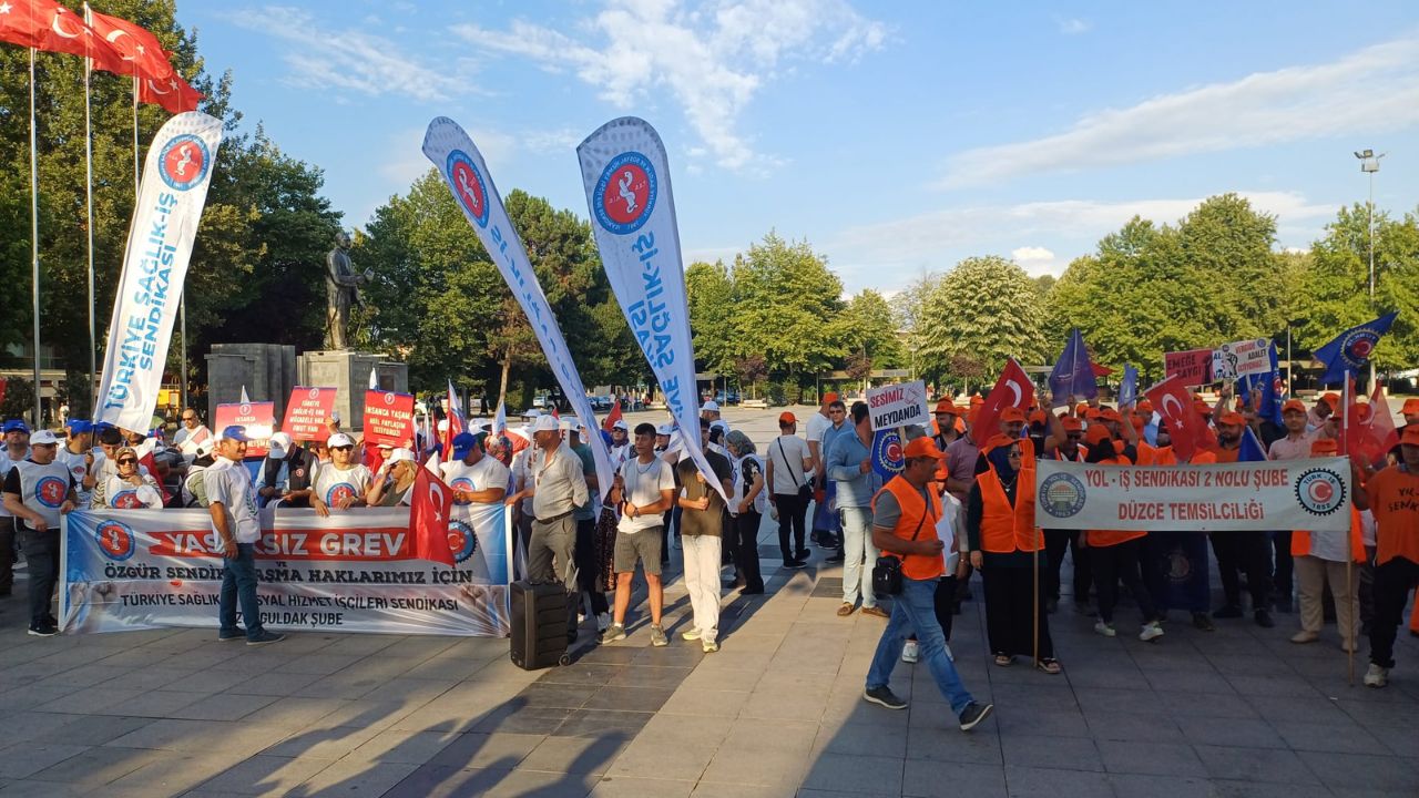 Düzce’de Emekçilerden Güçlü Tepki ”Yaşasın Onurlu Mücadelemiz”
