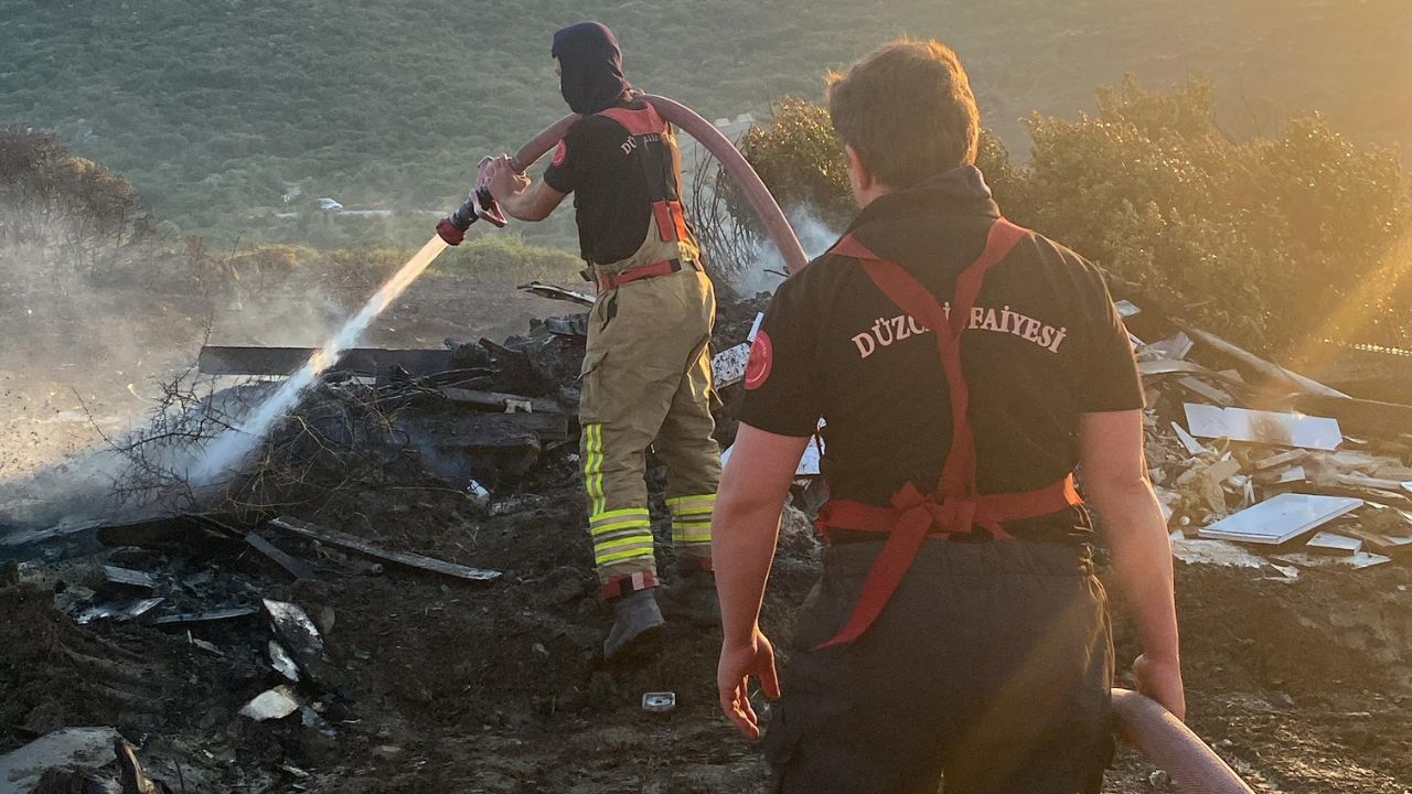 Düzce İtfaiyesi, Ege’deki Yangınlara Destek Vermeye Devam Ediyor