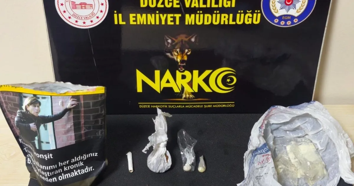 Düzce’de uyuşturucuya 1 tutuklama