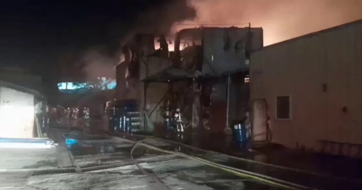 İstanbul Çekmeköy’de sünger fabrikası yandı