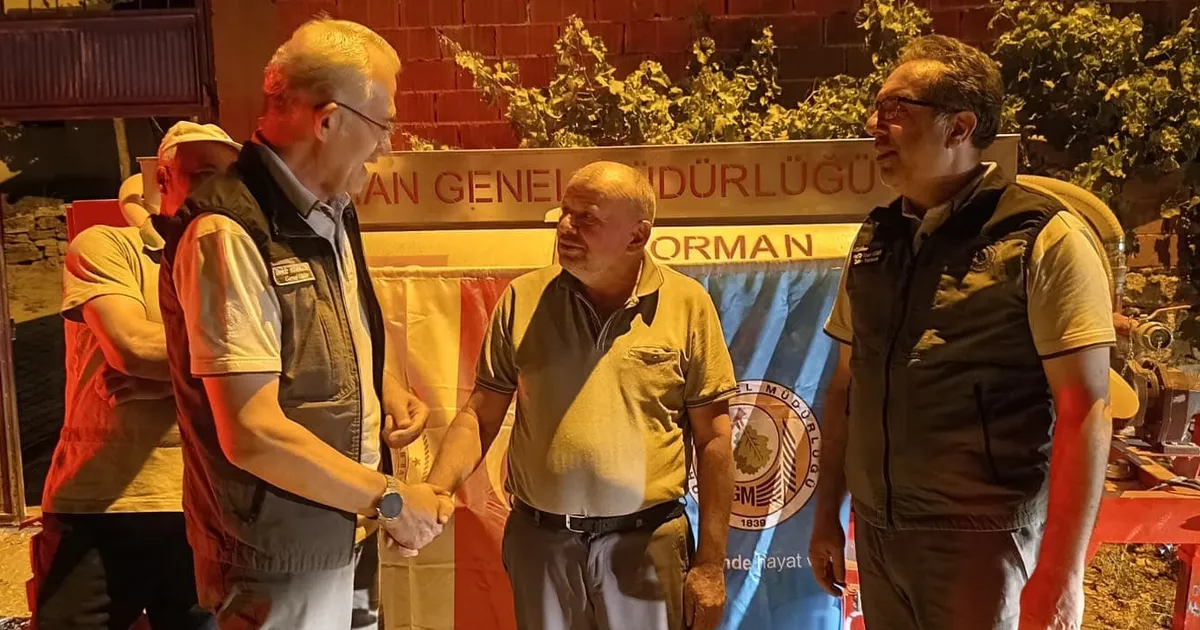 Orman Genel Müdürü Karacabey’den yangın kahramanına ziyaret
