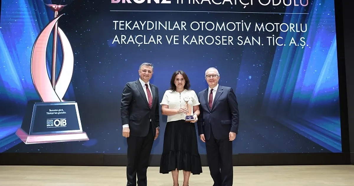 Tekaydınlar’a OİB’den bronz ihracatçı ödülü