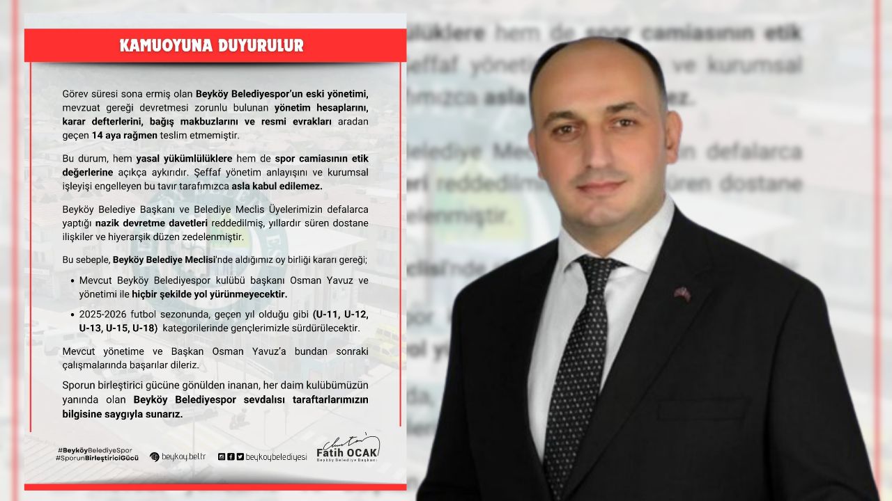Beyköy Belediyespor’da Eski Yönetim Krizi