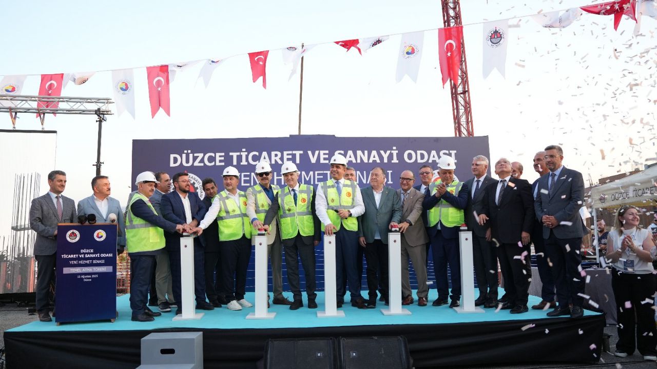 Düzce TSO Hizmet Binasının Temeli Törenle Atıldı