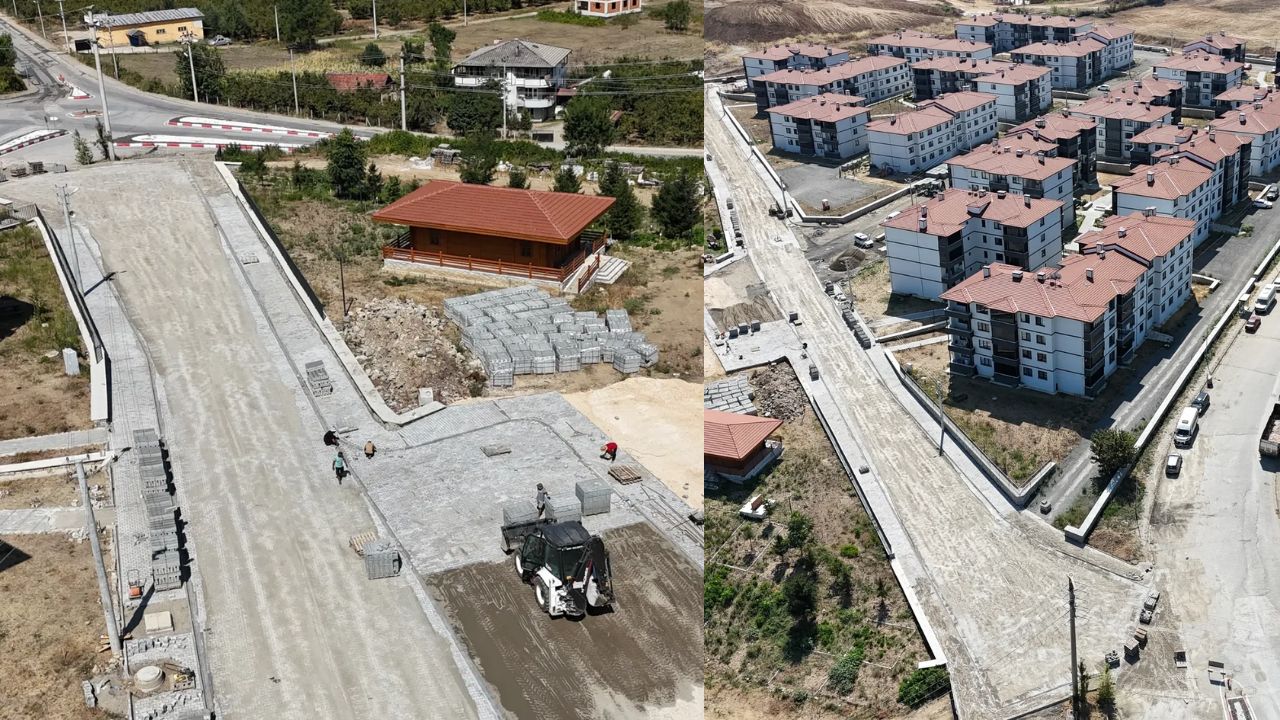 Umut Evleri’nde Üstyapı Çalışmaları Hız Kesmeden Sürüyor