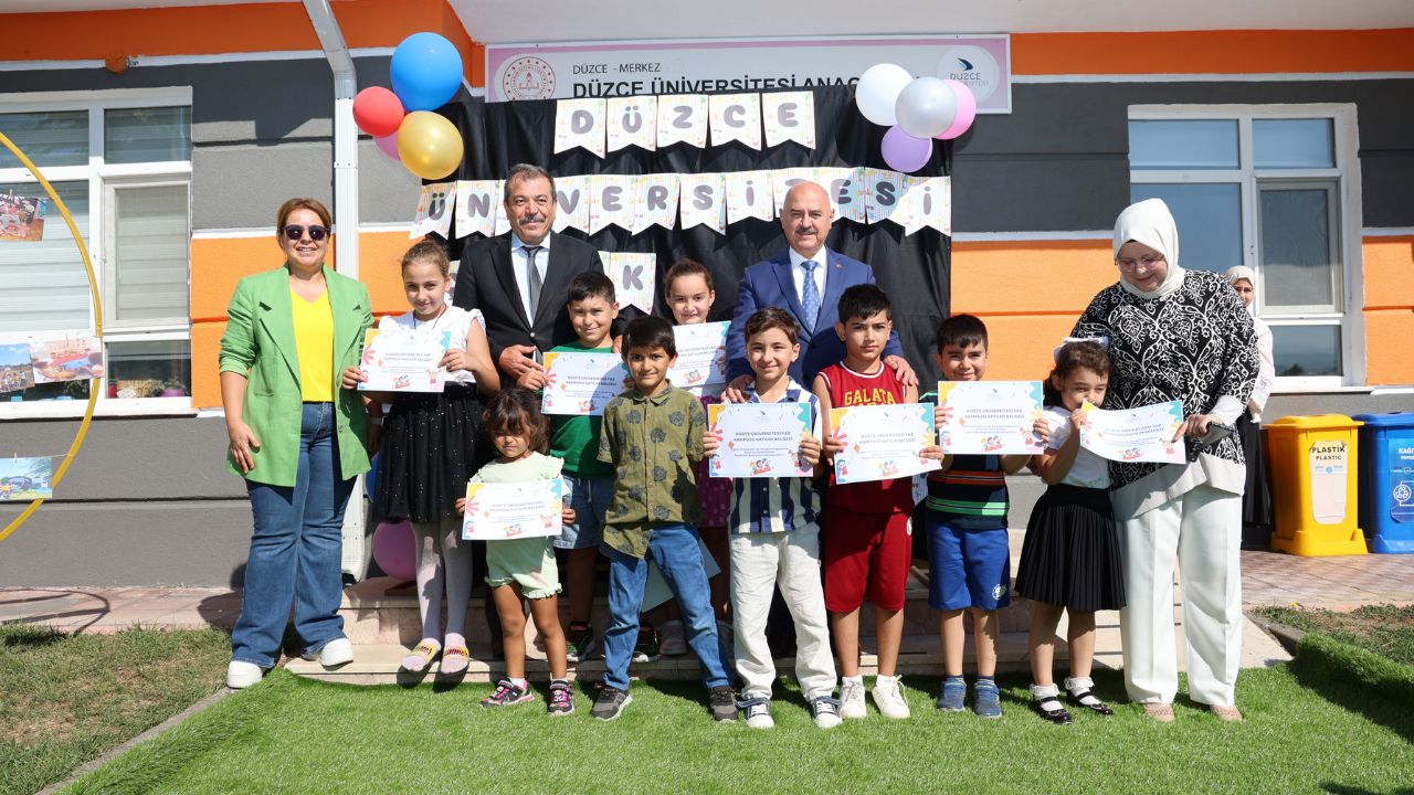Düzce Üniversitesi Anaokulu Çocuk Kampüsü Kapanış Programı Gerçekleştirildi