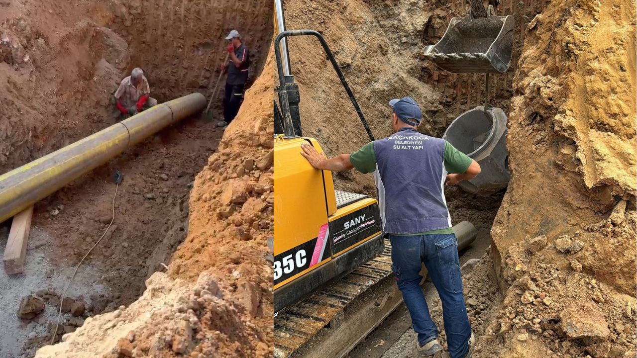 Yeni Akçakoca Devlet Hastanesi İçin Altyapı Çalışmaları Devam Ediyor
