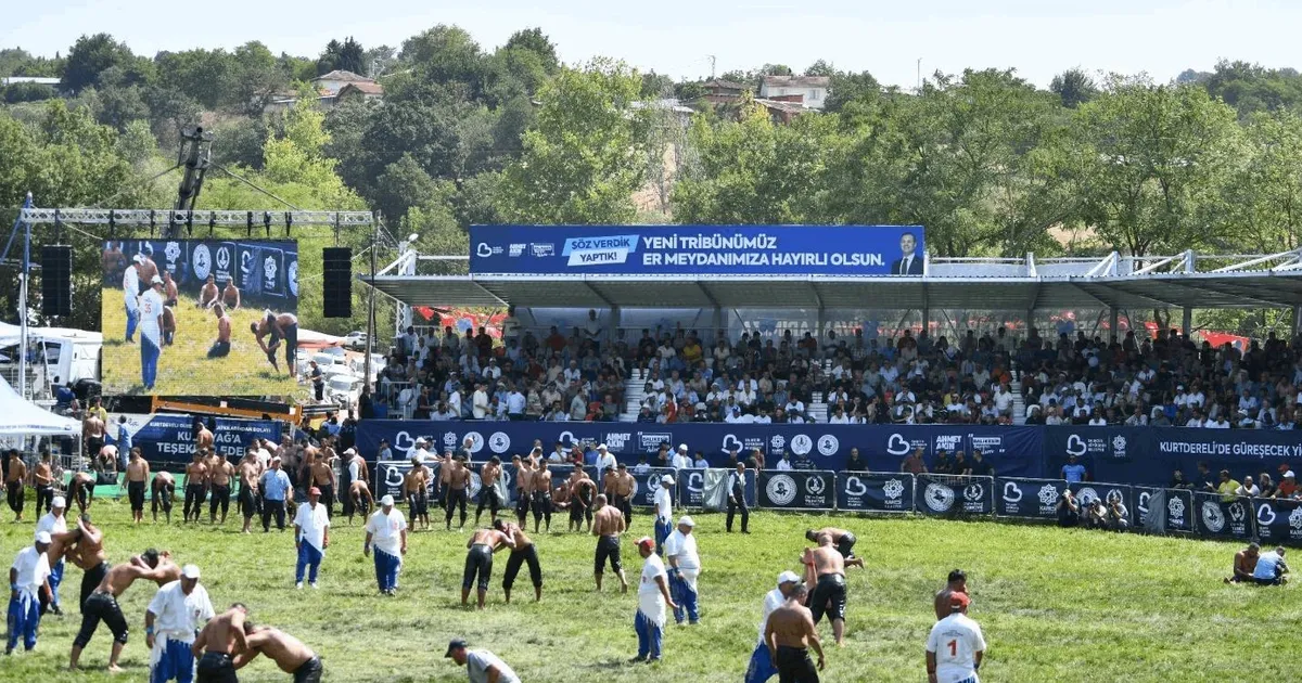 Kurtdere Er Meydanı yenilendi, yağlı güreşlere yeni soluk geldi
