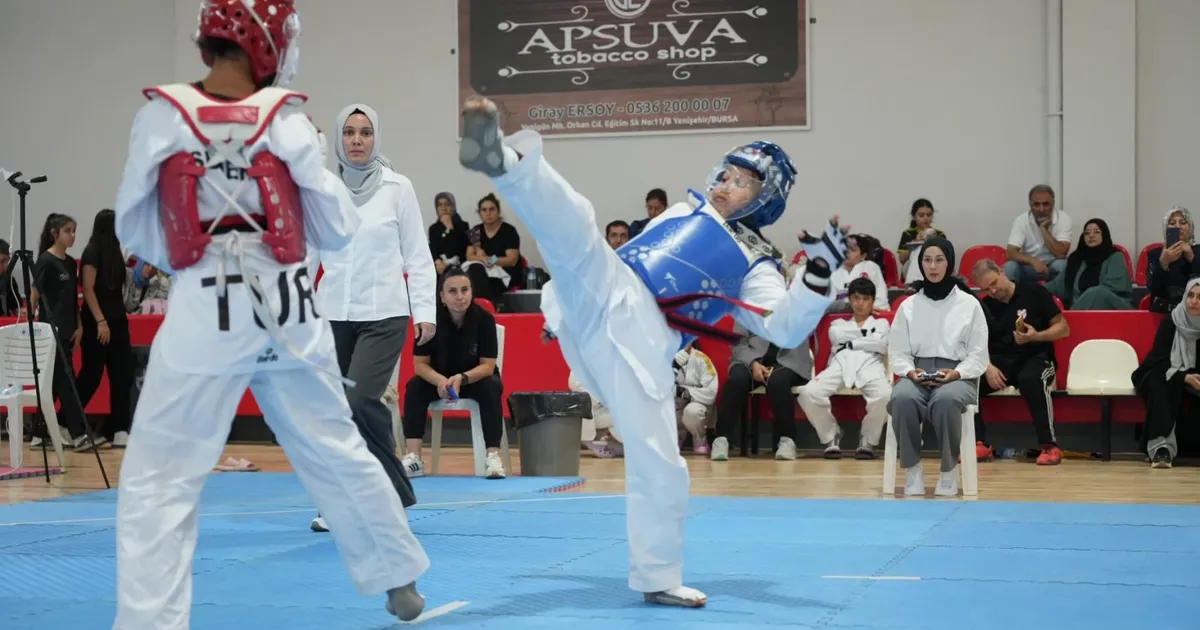 Minikler taekwondoya Bursa Yenişehir ev sahipliği yaptı