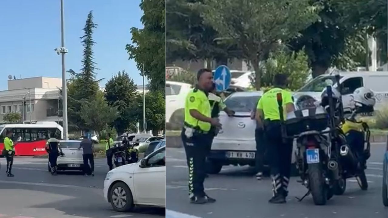 Yolda Arıza Yapan Araca Düzce Polisinden Yardım