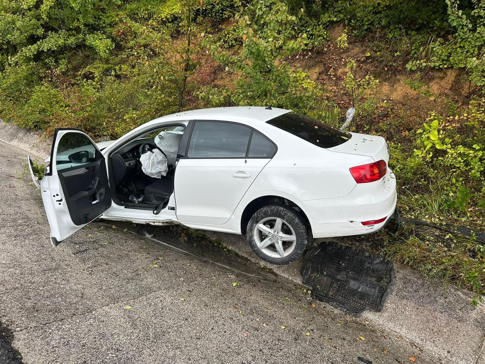 Akçakoca’da Kayganlaşan Yolda Kaza; 1 Kişi Yaralandı