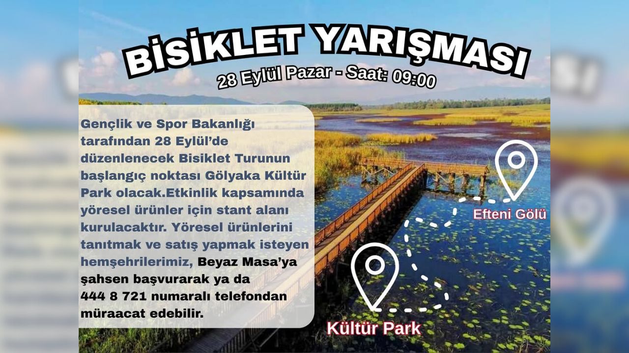 Gölyaka’da Bisiklet Turu Heyecanı 28 Eylü’de Başlıyor