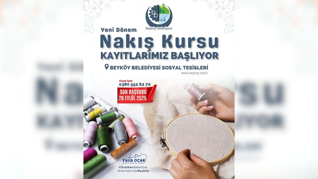 Beyköy Belediyesi’nden Geleneksel El Nakışı Kursu Kayıtlar Başladı