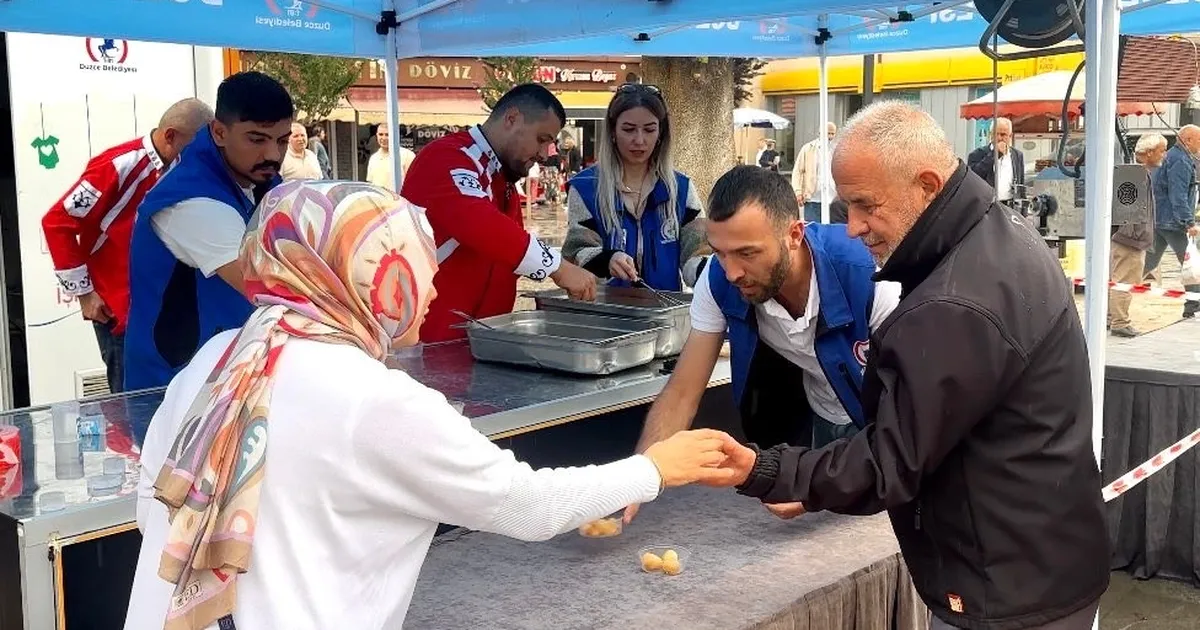 Düzce Belediyesi’nden 19 Eylül’e özel lokma ikramı
