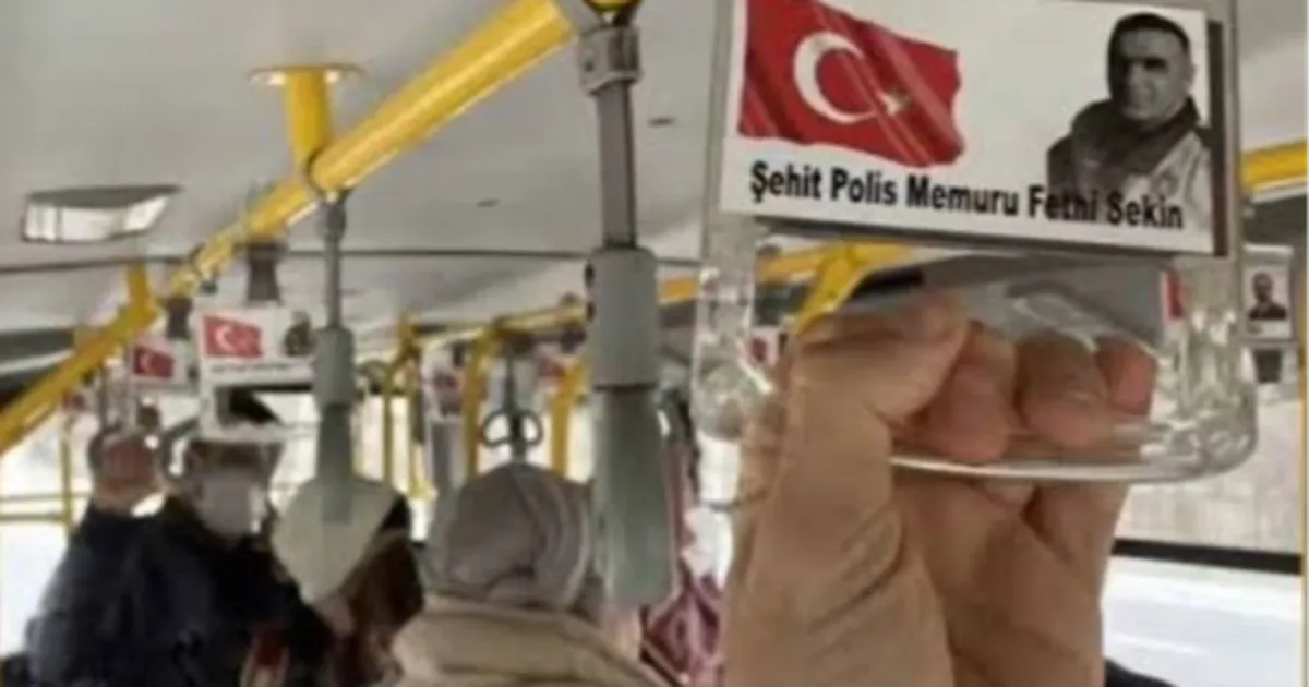 Kahramanmaraş ve Düzce’de otobüs tutacaklarına şehit isimleri yazıldı