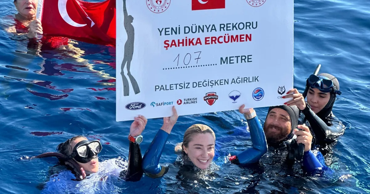 107 metrede paletsiz ‘Şahika’ rekor!