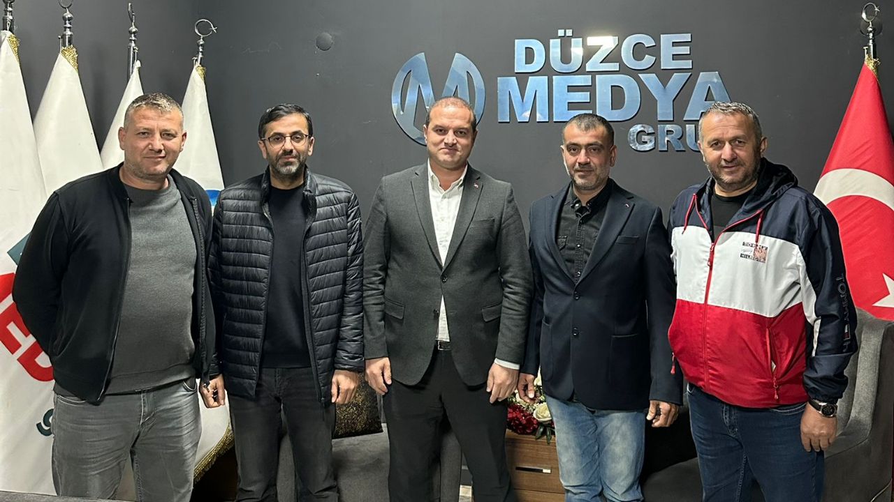 AK Parti Alaplı İlçe Başkanı Altan Güngör’den Düzce Gazeteciler Cemiyeti Başkanı Hakan Çakır’a Ziyaret