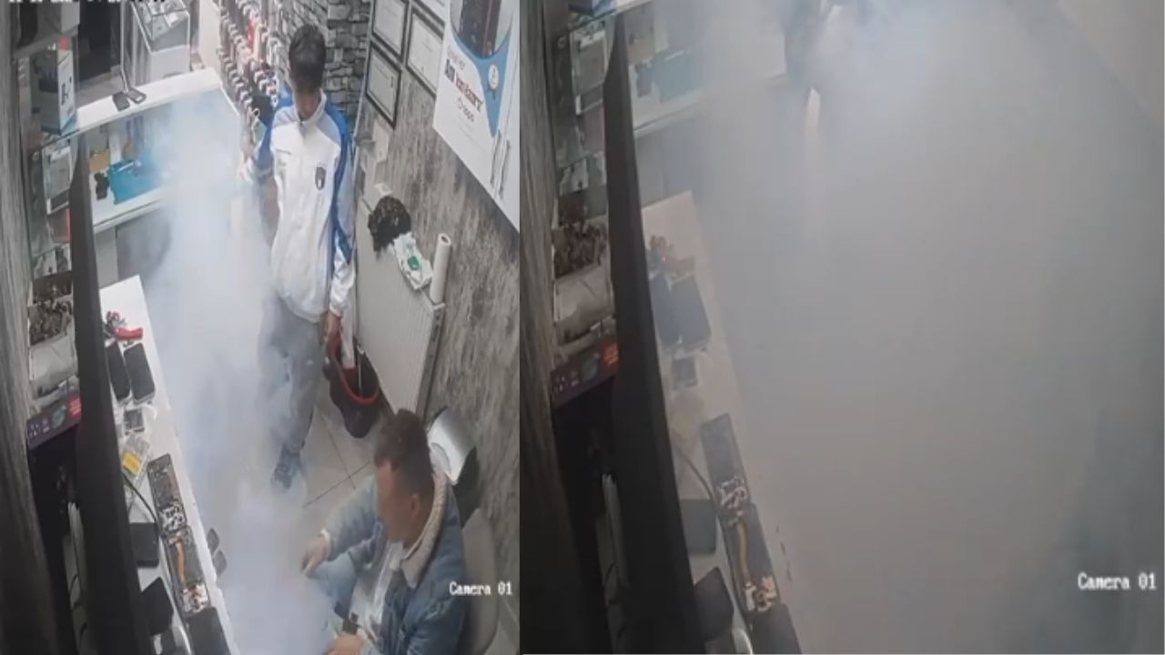 Düzce’de Telefon Tamirinde Korku Dolu Anlar; Batarya Alev Aldı