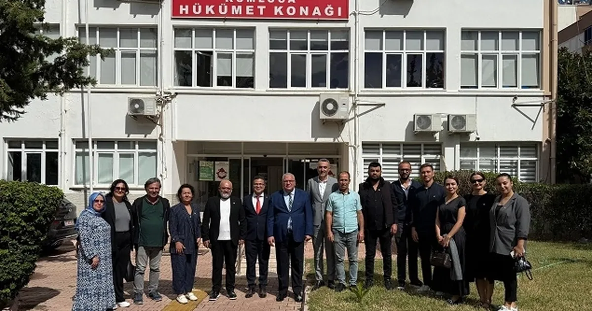 Antalya Kumluca’da CHP’lilerden Kaymakam Güneş’e ziyaret
