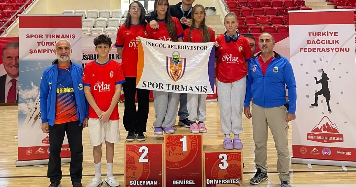 Bursa İnegöl Belediyespor ‘tırmanış’ kürsüsünde