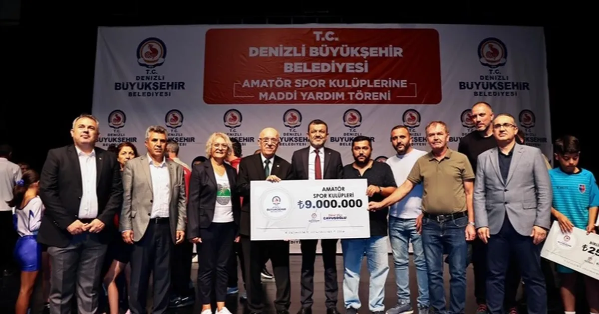 Denizli Büyükşehir’den amatör spor kulüplerine 9 Milyon TL destek