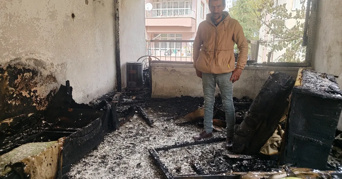 Evi yanan vatandaşa Kayseri Talas’tan yardım eli