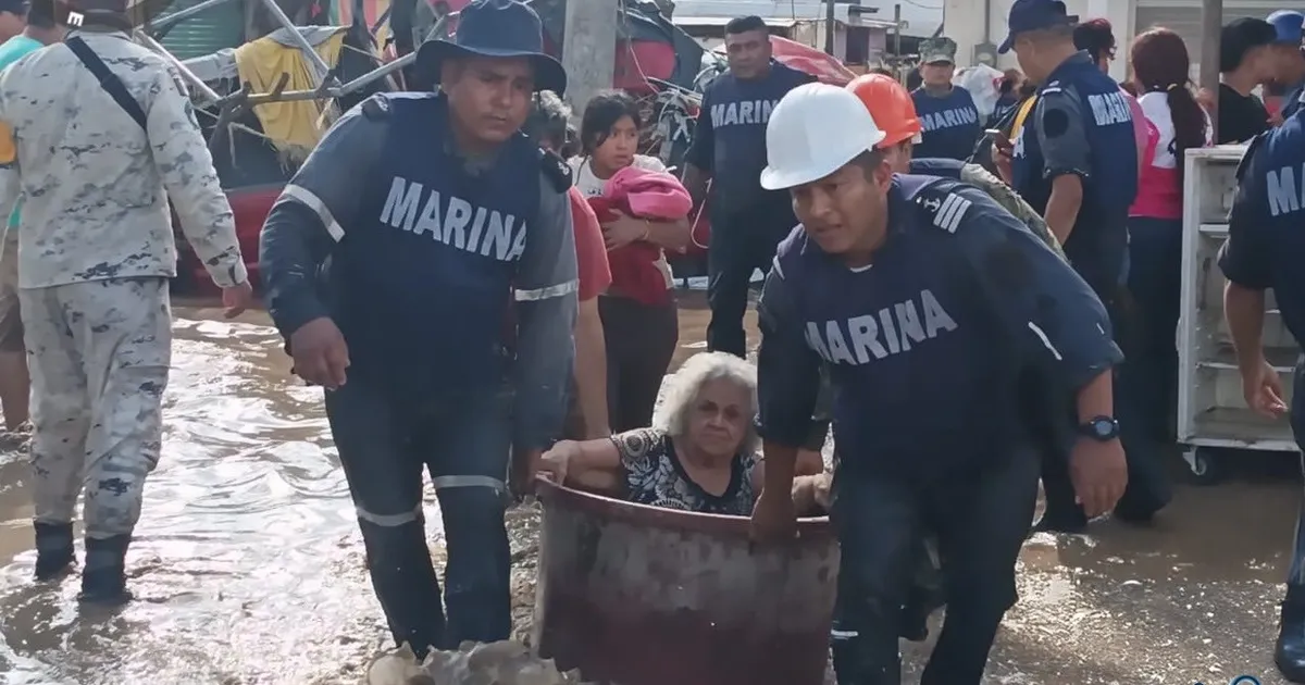 Meksika’da sel: Ölü ve yaralılar var! Meksika Donanması binlerce kişiye yardım ulaştırıyor