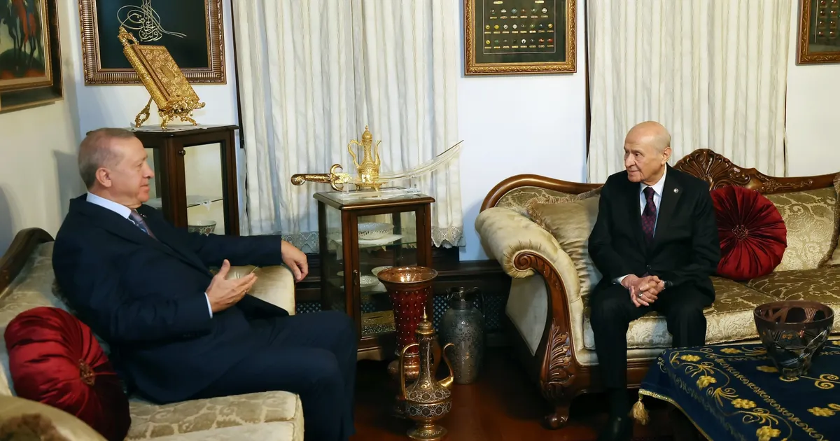 Cumhurbaşkanı Erdoğan’dan Bahçeli’ye ziyaret