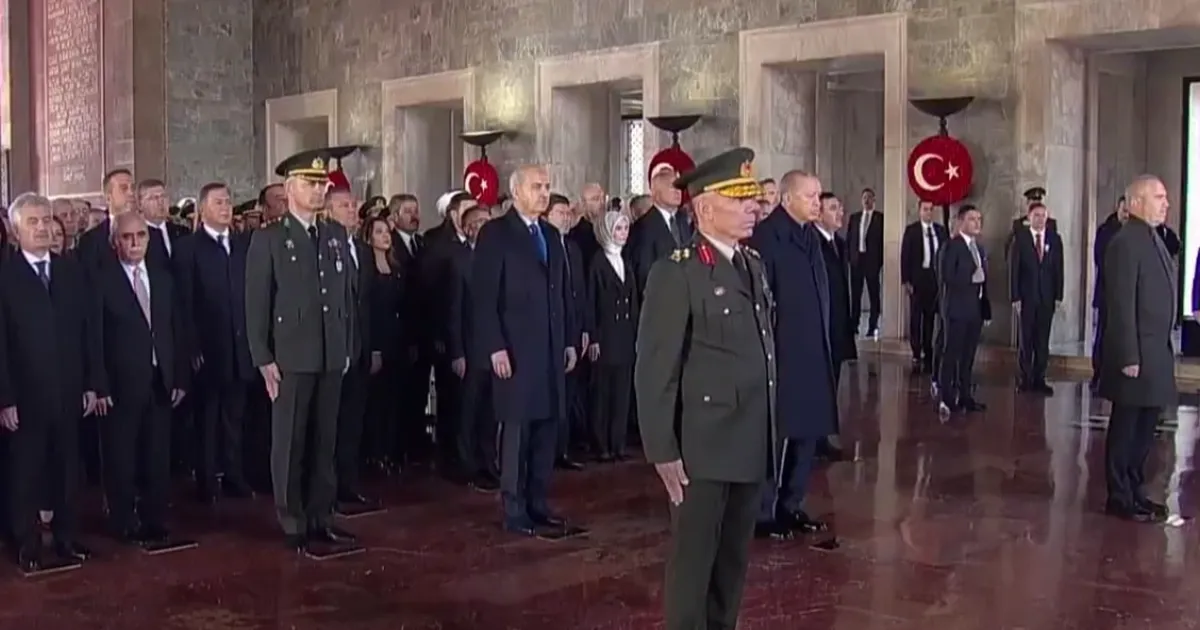Devlet erkanı Anıtkabir’de (CANLI)
