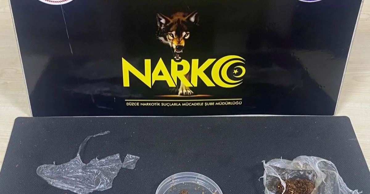 Düzce’de uyuşturucuya 2 tutuklama!
