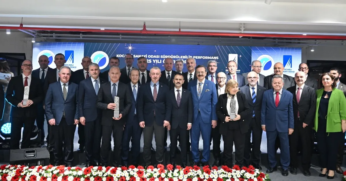 Kocaeli Sanayi Odası’nda Sürdürülebilir Performans Ödülleri sahiplerini buldu