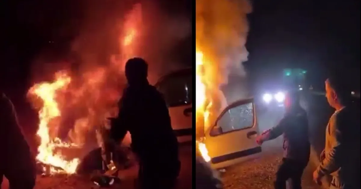 Yanan araçtan aileyi kurtaran cezaevi personeline Bakan Tunç’tan tebrik