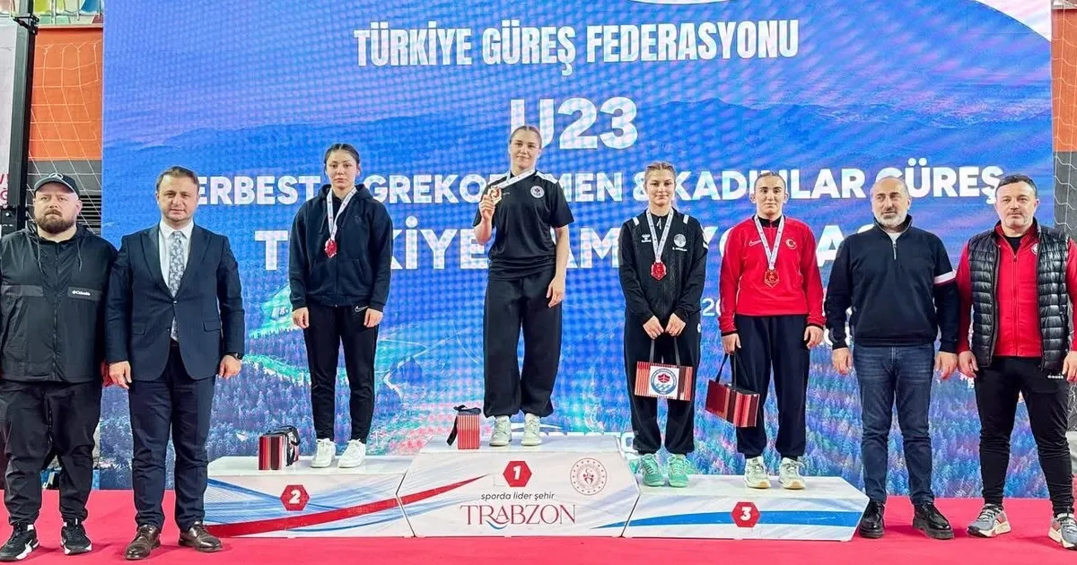 Trabzon’dan güreşte çifte şampiyonluk