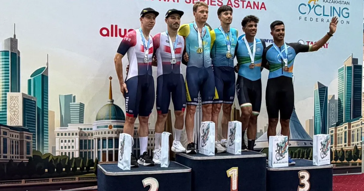 Astana’da pist bisikleti yarışlarında millilerin altın ve gümüş madalya gururu