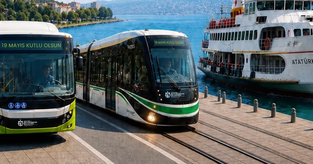 Kocaeli’de toplu taşıma 19 Mayıs’ta ücretsiz
