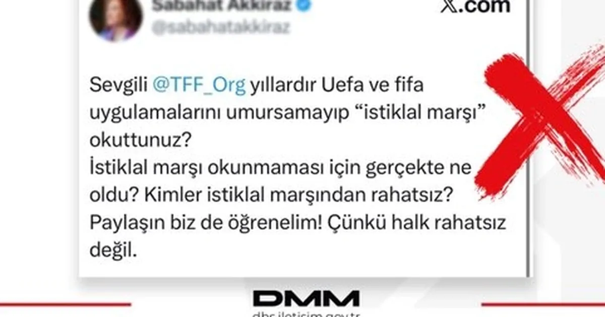 TFF iddialarına İletişim’den yalanlama: İstiklal Marşı uygulaması sürüyor