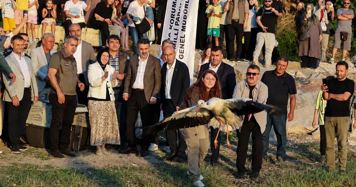 Bursa’da doğayla iç içe bir şenlik… Leylek Şenliği’ne coşkulu start